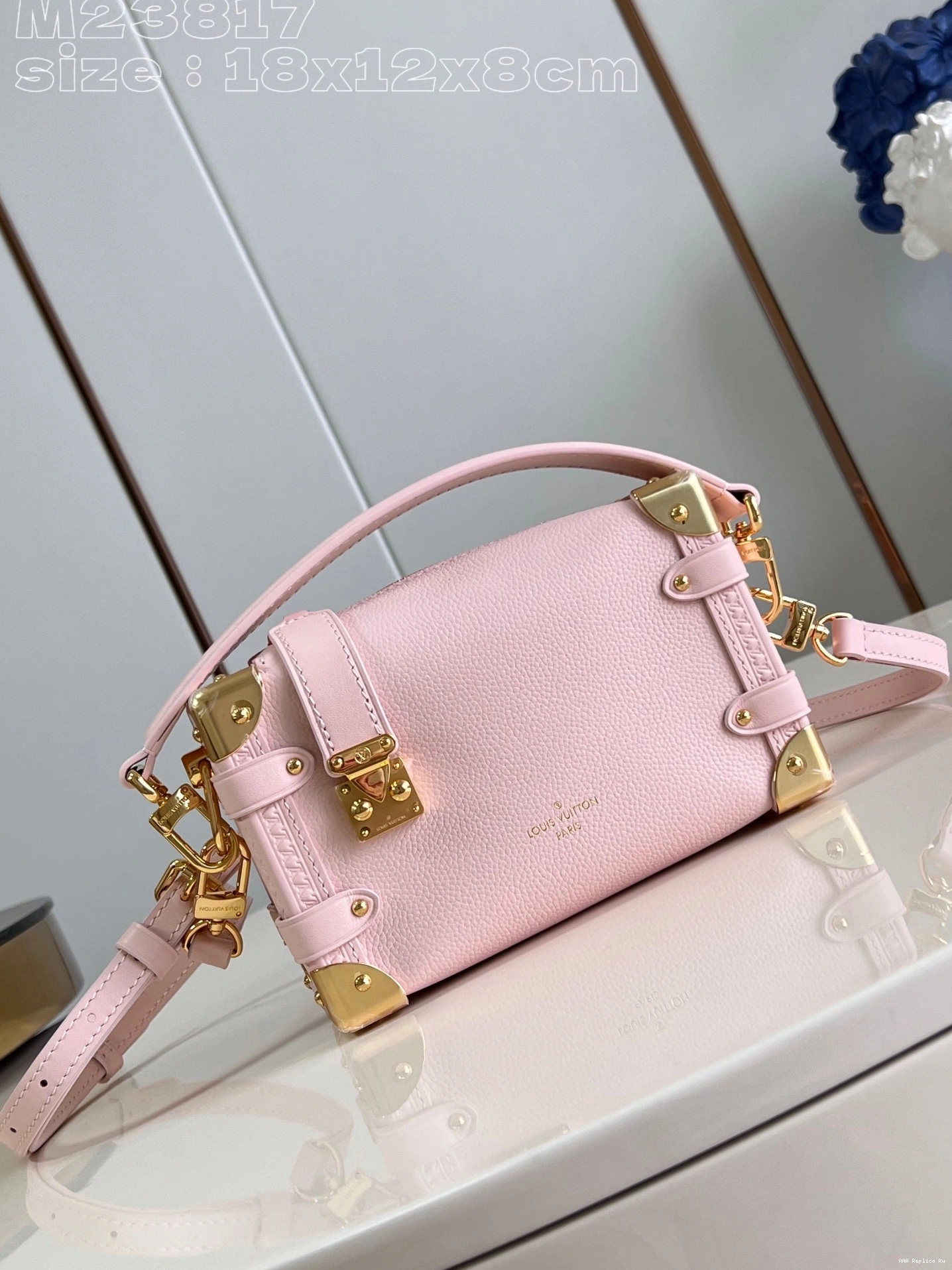 AAA Pruses Bags LOUIS PM-18*12.5*8CM Trunk VUITTON Side 0730
